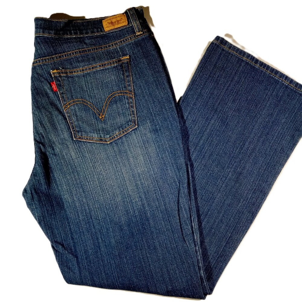 LEVI'S 515 Jeans   Women's 14 S   Medium Wash  Boot Cut   Stretch  5 pocket  EUC